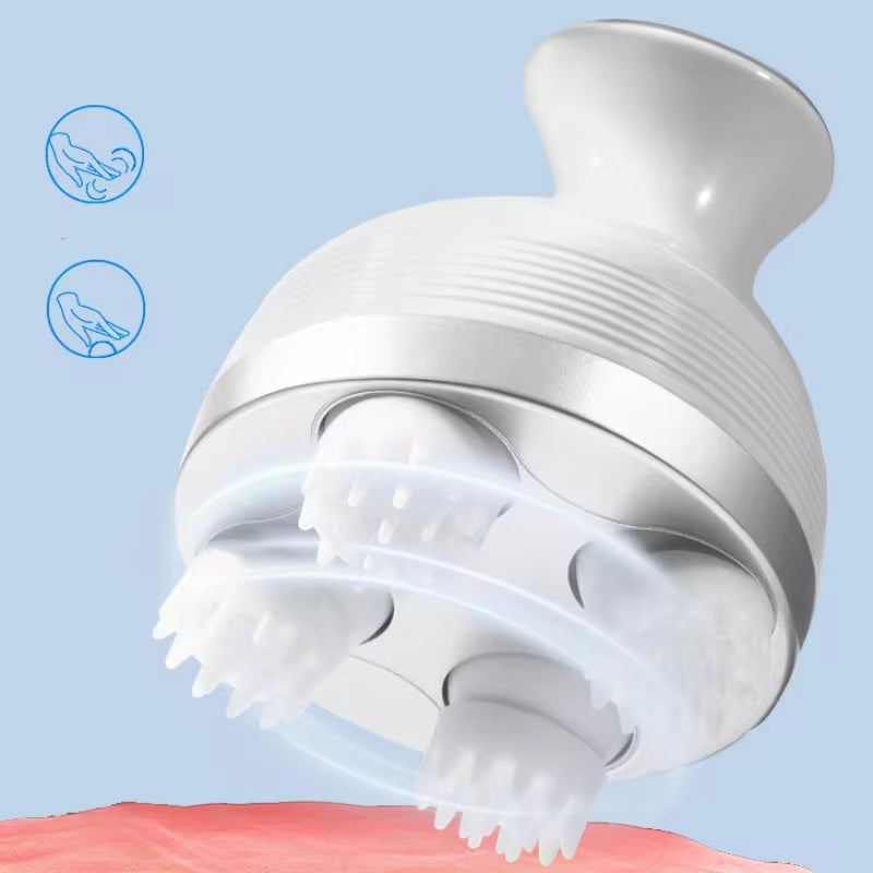 Scalp Massage Electric Pet Cat Dog Massager Vibrating Head Body Deep Massage Prevent Hair Loss Relieve Stress Rechargeable